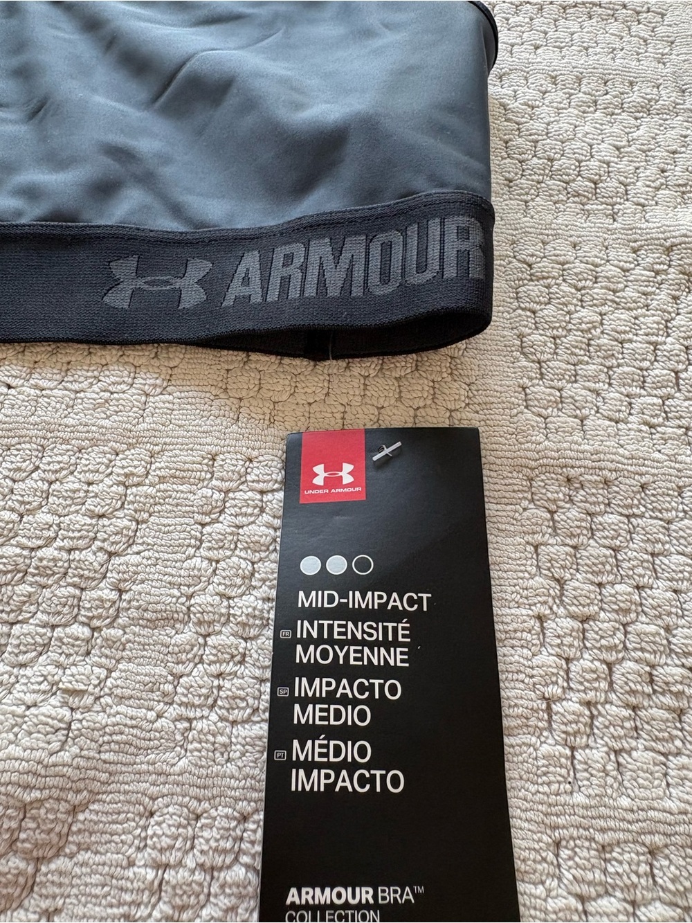 Under Armour Black Women's Mid-Impact Athletic Shorts with Branded Waistband